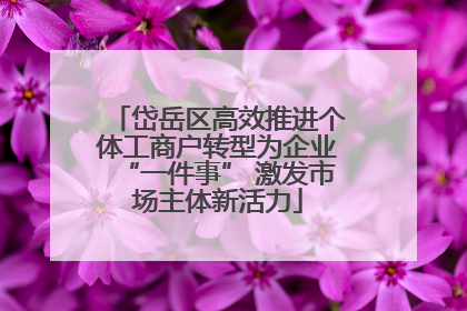 岱岳区高效推进个体工商户转型为企业“一件事” 激发市场主体新活力