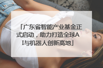 广东省智能产业基金正式启动，助力打造全球AI与机器人创新高地