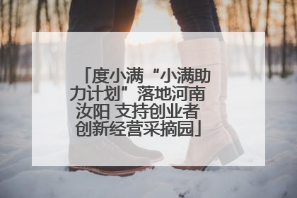 度小满“小满助力计划”落地河南汝阳 支持创业者创新经营采摘园