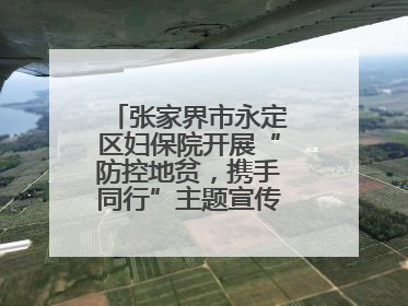 张家界市永定区妇保院开展“防控地贫，携手同行”主题宣传及义诊活动