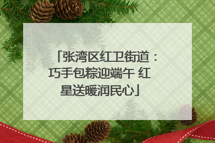 张湾区红卫街道：巧手包粽迎端午 红星送暖润民心