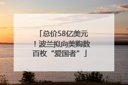 总价58亿美元！波兰拟向美购数百枚“爱国者”