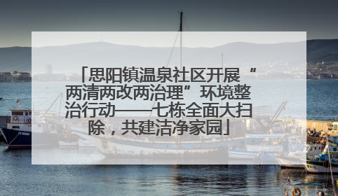 思阳镇温泉社区开展“两清两改两治理”环境整治行动——七栋全面大扫除，共建洁净家园