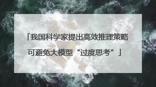 我国科学家提出高效推理策略 可避免大模型“过度思考”