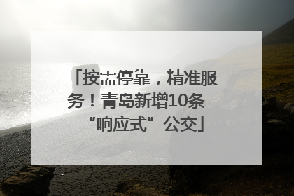 按需停靠，精准服务！青岛新增10条“响应式”公交