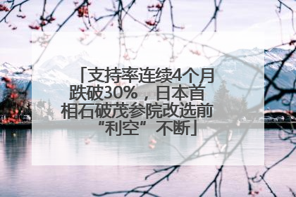 支持率连续4个月跌破30%，日本首相石破茂参院改选前“利空”不断