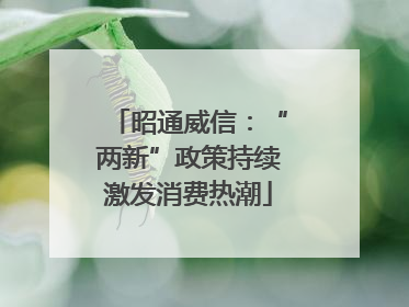 昭通威信：“两新”政策持续激发消费热潮