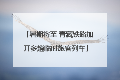 暑期将至 青藏铁路加开多趟临时旅客列车