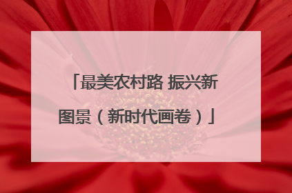 最美农村路 振兴新图景（新时代画卷）