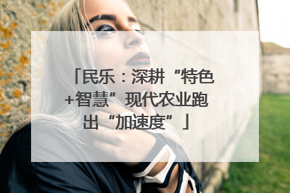 民乐：深耕“特色+智慧”现代农业跑出“加速度”