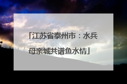 江苏省泰州市：水兵母亲城共谱鱼水情