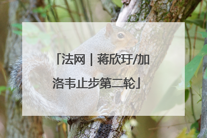 法网｜蒋欣玗/加洛韦止步第二轮