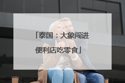 泰国：大象闯进便利店吃零食
