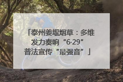 泰州姜堰烟草：多维发力奏响“6·29”普法宣传“最强音”