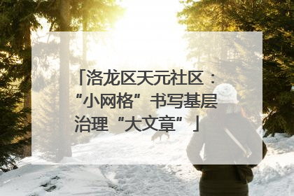 洛龙区天元社区：“小网格”书写基层治理“大文章”