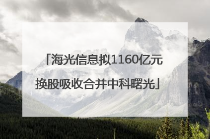 海光信息拟1160亿元换股吸收合并中科曙光