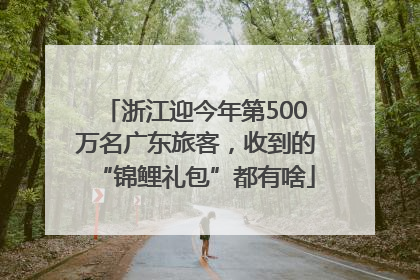 浙江迎今年第500万名广东旅客，收到的“锦鲤礼包”都有啥