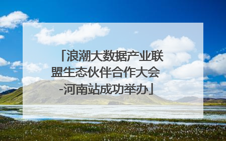 浪潮大数据产业联盟生态伙伴合作大会-河南站成功举办