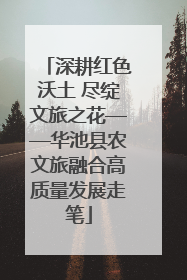 深耕红色沃土 尽绽文旅之花——华池县农文旅融合高质量发展走笔