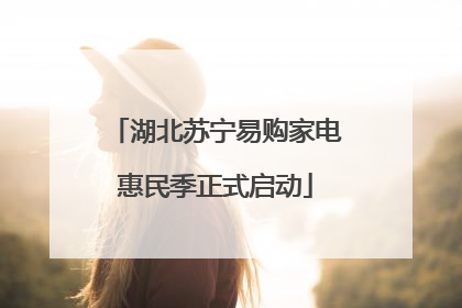 湖北苏宁易购家电惠民季正式启动