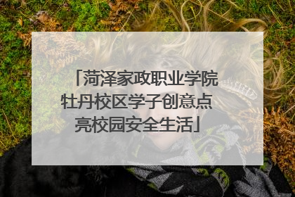 菏泽家政职业学院牡丹校区学子创意点亮校园安全生活