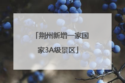 荆州新增一家国家3A级景区