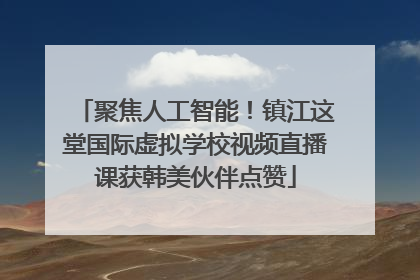 聚焦人工智能！镇江这堂国际虚拟学校视频直播课获韩美伙伴点赞