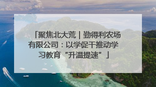 聚焦北大荒｜勤得利农场有限公司：以学促干推动学习教育“升温提速”