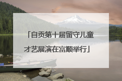 自贡第十届留守儿童才艺展演在富顺举行
