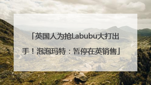英国人为抢Labubu大打出手！泡泡玛特：暂停在英销售