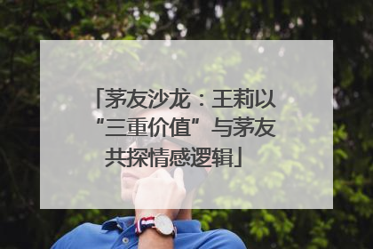 茅友沙龙：王莉以“三重价值”与茅友共探情感逻辑