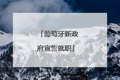 葡萄牙新政府宣誓就职