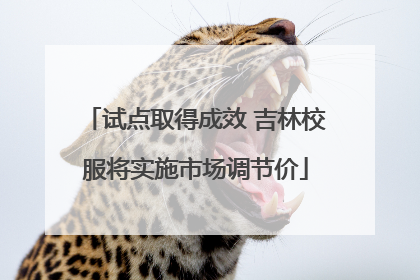 试点取得成效 吉林校服将实施市场调节价