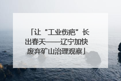 让“工业伤疤”长出春天——辽宁加快废弃矿山治理观察