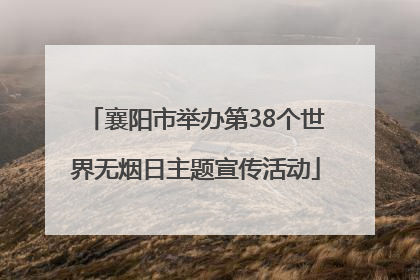 襄阳市举办第38个世界无烟日主题宣传活动