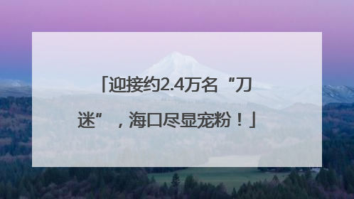 迎接约2.4万名“刀迷”，海口尽显宠粉！
