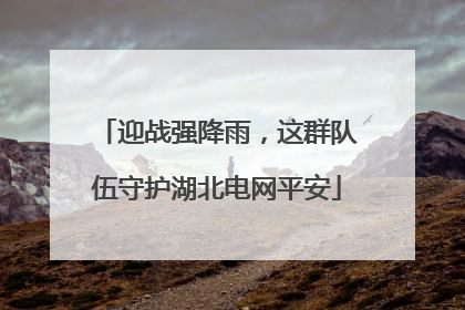 迎战强降雨，这群队伍守护湖北电网平安