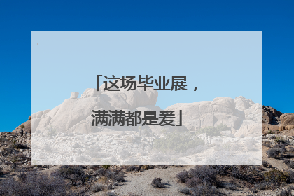 这场毕业展，满满都是爱