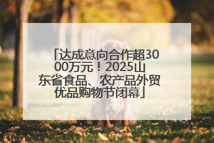 达成意向合作超3000万元！2025山东省食品、农产品外贸优品购物节闭幕
