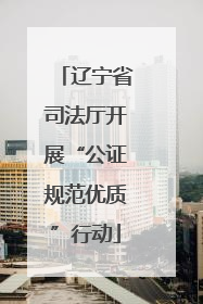 辽宁省司法厅开展“公证规范优质”行动