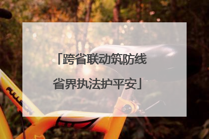 跨省联动筑防线 省界执法护平安
