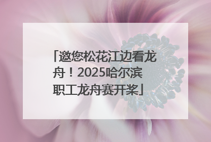 邀您松花江边看龙舟！2025哈尔滨职工龙舟赛开桨