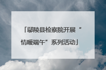 鄢陵县检察院开展“情暖端午”系列活动