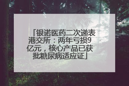 银诺医药二次递表港交所：两年亏损9亿元，核心产品已获批糖尿病适应证
