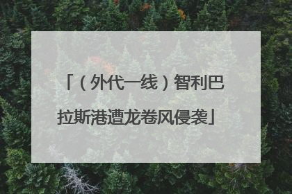 （外代一线）智利巴拉斯港遭龙卷风侵袭