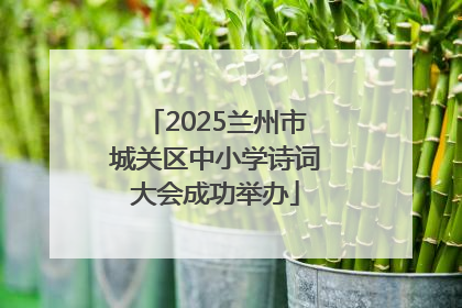 2025兰州市城关区中小学诗词大会成功举办