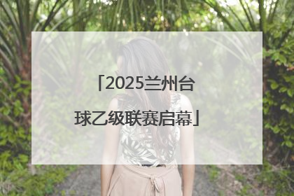 2025兰州台球乙级联赛启幕