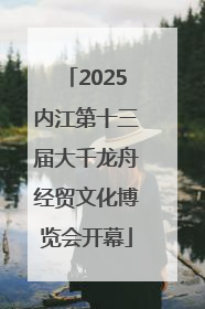 2025内江第十三届大千龙舟经贸文化博览会开幕