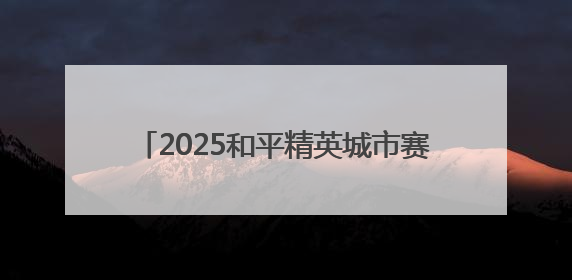2025和平精英城市赛总决赛在岳阳市圆满落幕