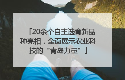 20余个自主选育新品种亮相，全面展示农业科技的“青岛力量”